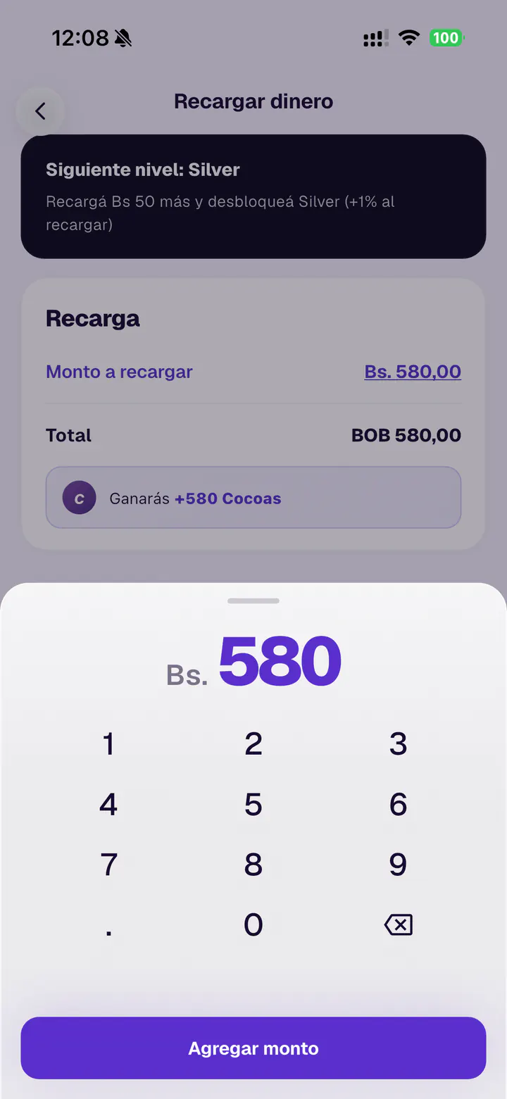 Recargar dinero